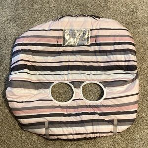 Balboa Baby Shopping Cart Cover, Pink/White/Gray